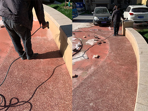 水洗石路面施工工藝